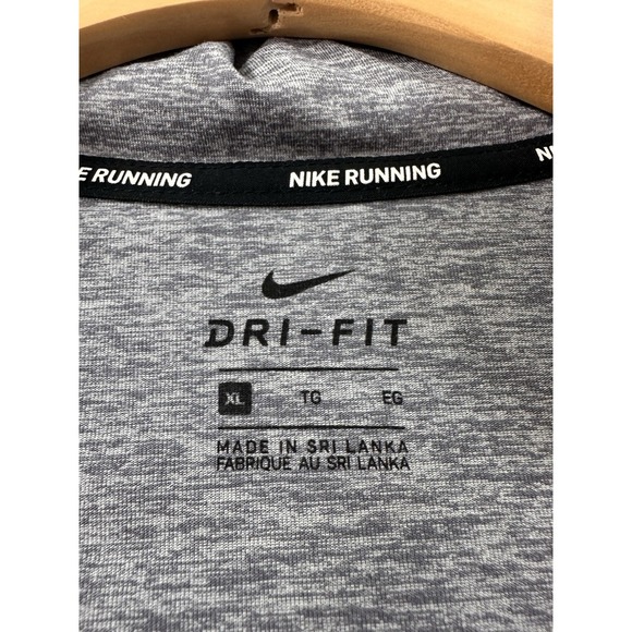 Nike Men's Dri-Fit Running 1/2 Zip Pullover Long Sleeve‎ Gray Size XL - Picture 5 of 9
